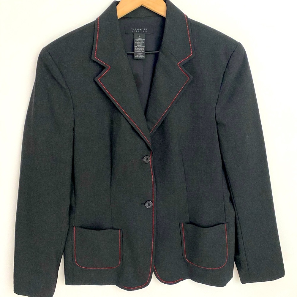 The Limited Stretch Black Blazer, Size L